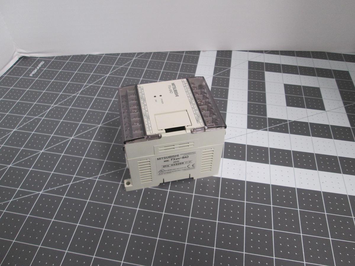 Used Mitsubishi, FX2N-8AD, 8-Channel Analog Input Module 24VDC FX2N Series PLC