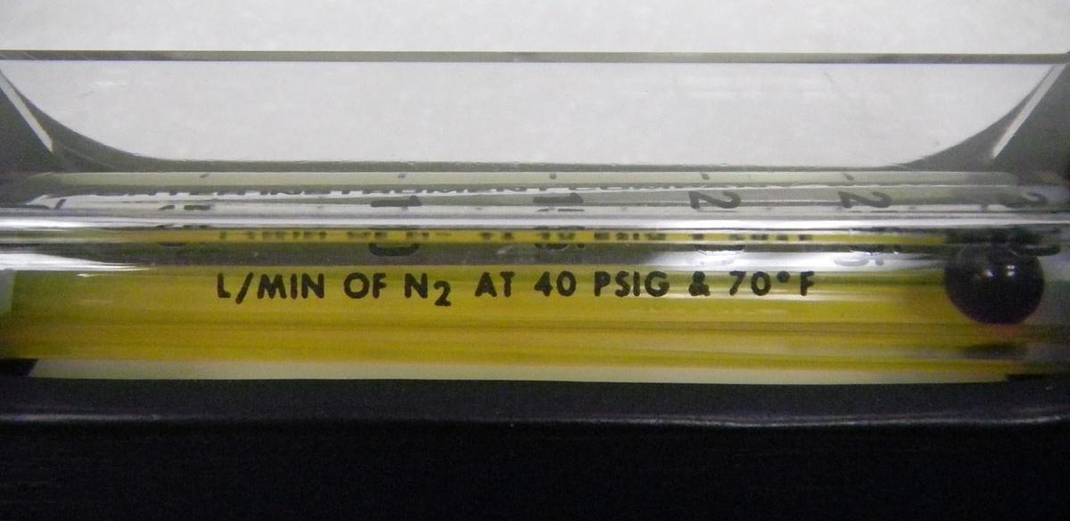 Used Porter B-2063 Flowmeter, 0-30, NEW Watkins Johnson 907023-003