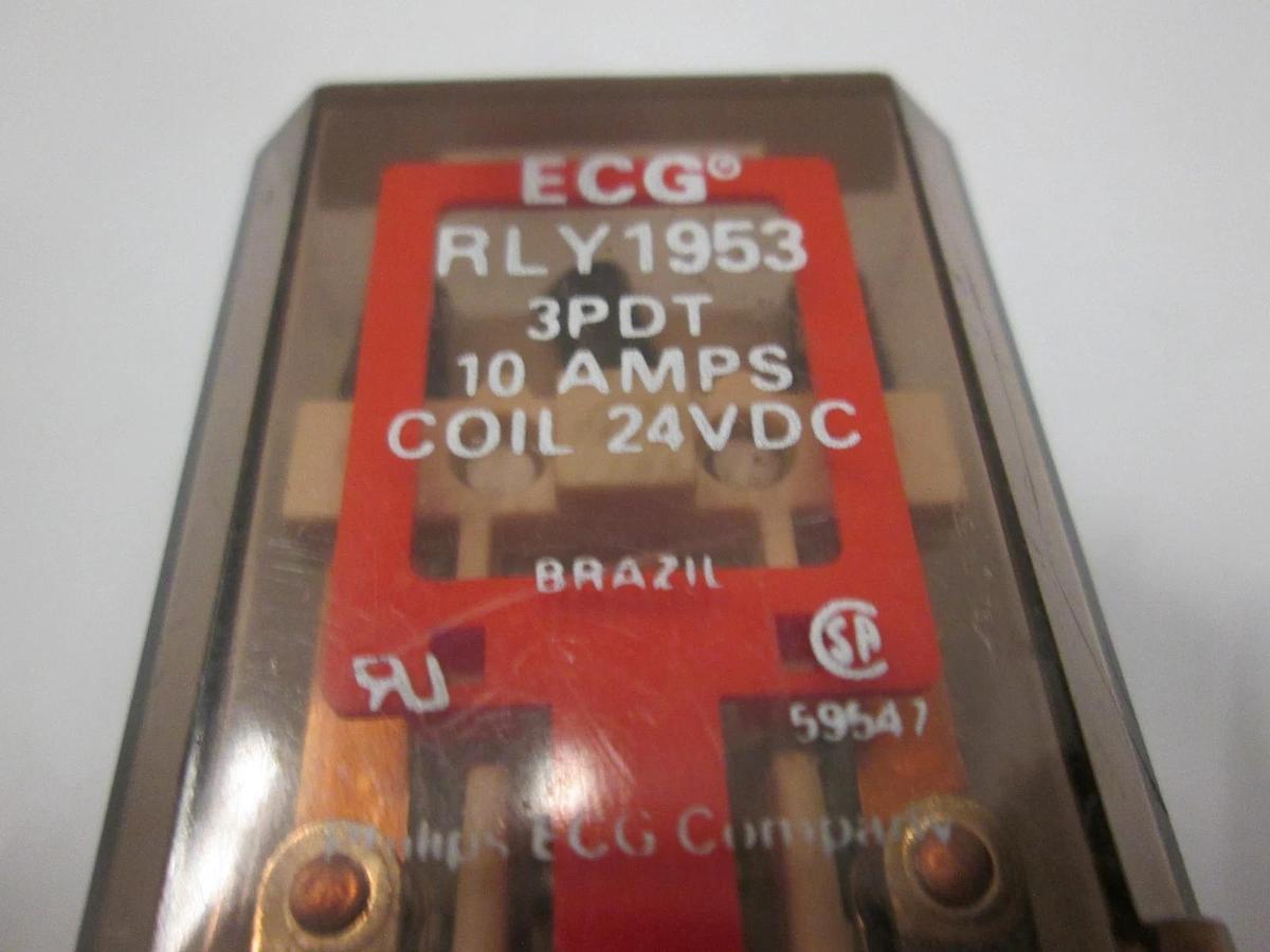 Used Phillips ECG, RLY1953, 10A, 24VDC Relay, Used