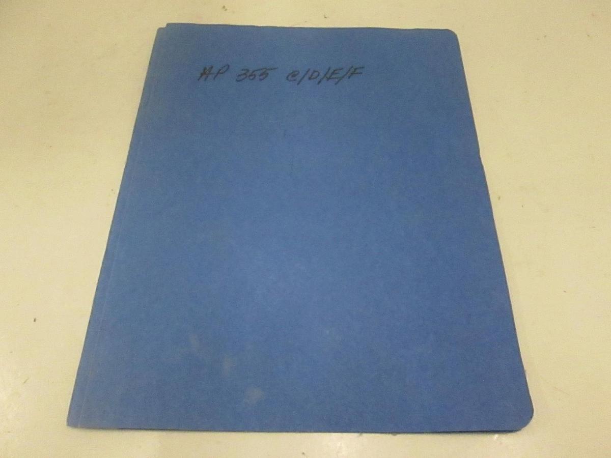 Used HP VHF Attenuator 355C, 355D, 355E, 355F Operating and Service Manual, Used