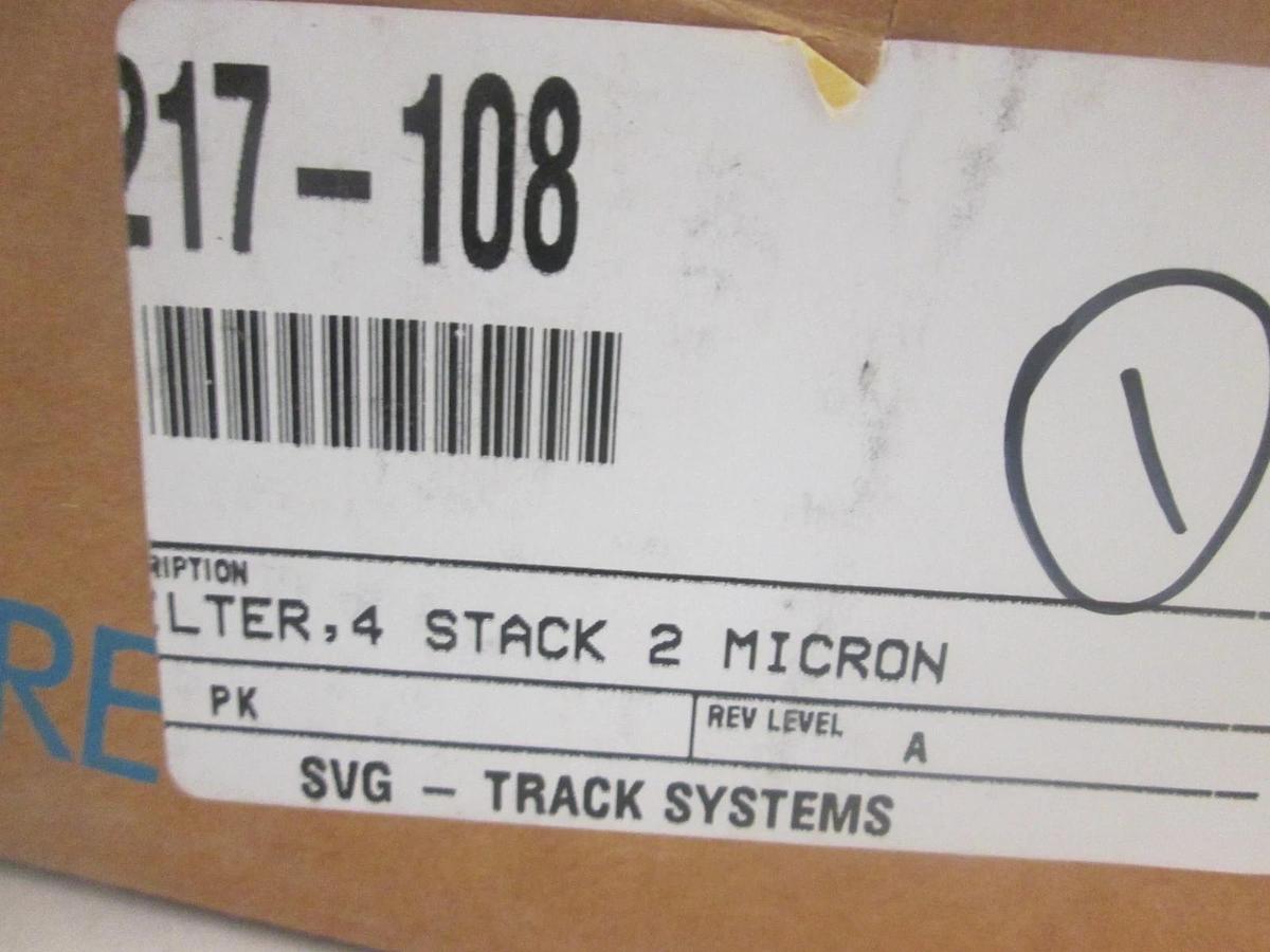 Millipore, WGFG04HP6, FILTER, 4 STACK 2 MICRON, New, Lot of 5 Filters