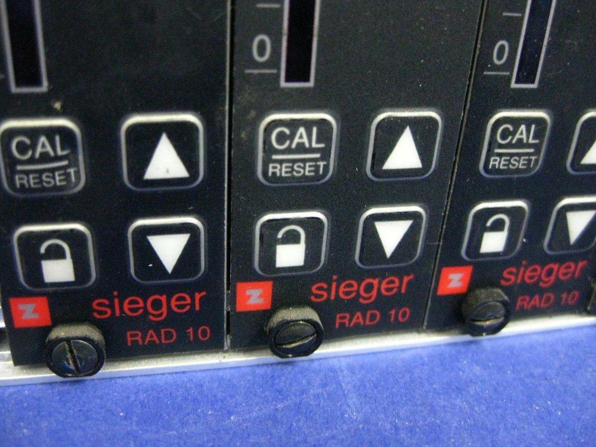 Used Sieger Limited 05700-A-0652 Gas Detection Assy w/ 4 RAD-10 Modules