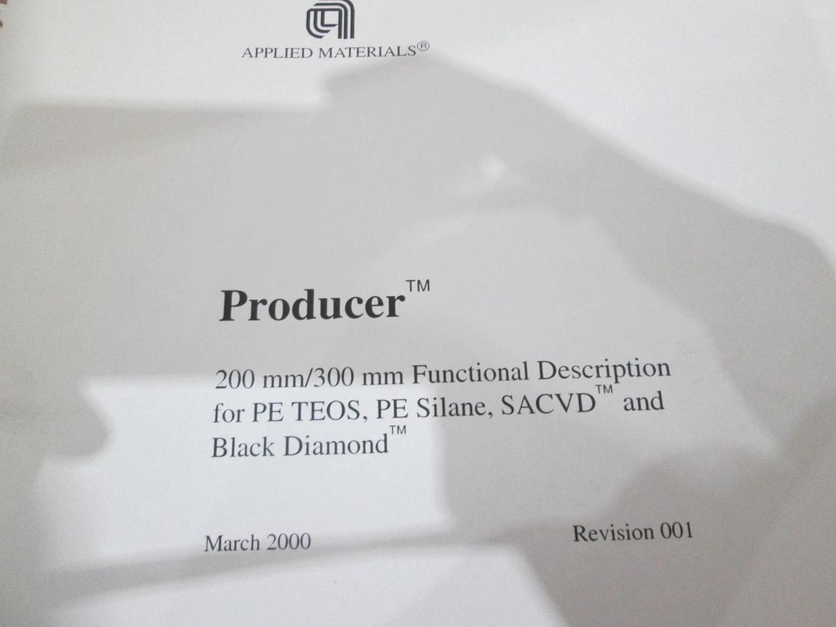 Used AMAT, 200/300mm Functional Description for PE TEOS, PE Silane, SACVD, Used