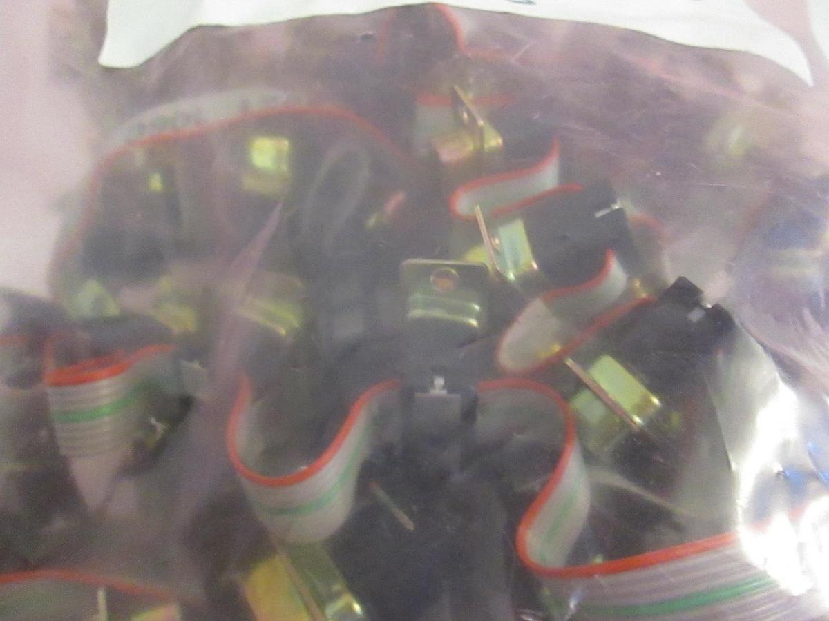 Used AMP 9 Pin PCB Connector Cable, 4 and 4 Strands, Lot of 13