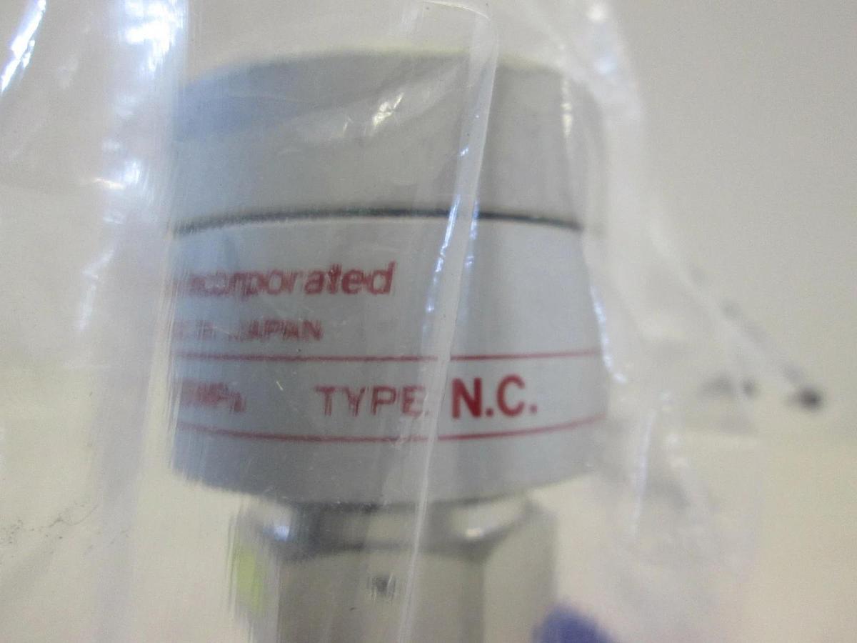 Used Fujikin, O.P. .34 -.69 MPa Pneumatic Valve, N.C, 316L, 1/2 MVCR, Used