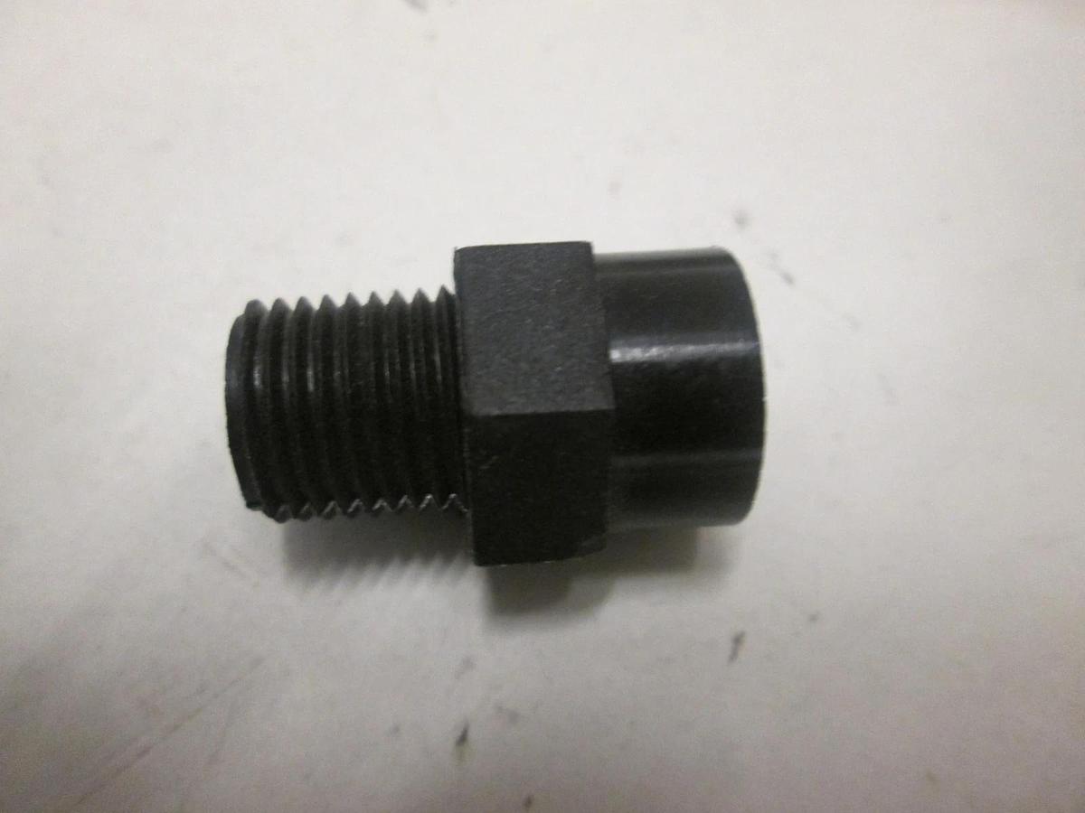INDUSTRIAL SPECIALTIES, PNC-14-4, ADAPTER,NYL,1/4NPTF,1/4NPTM, New, Lot of 4
