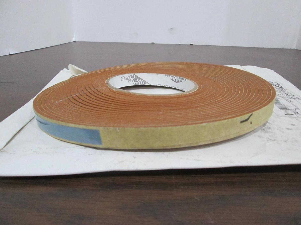 Saint Gobain, 1/2 x 3/32 x 10 Yards, 100S Strip-N-Stick Gasket Tape, New