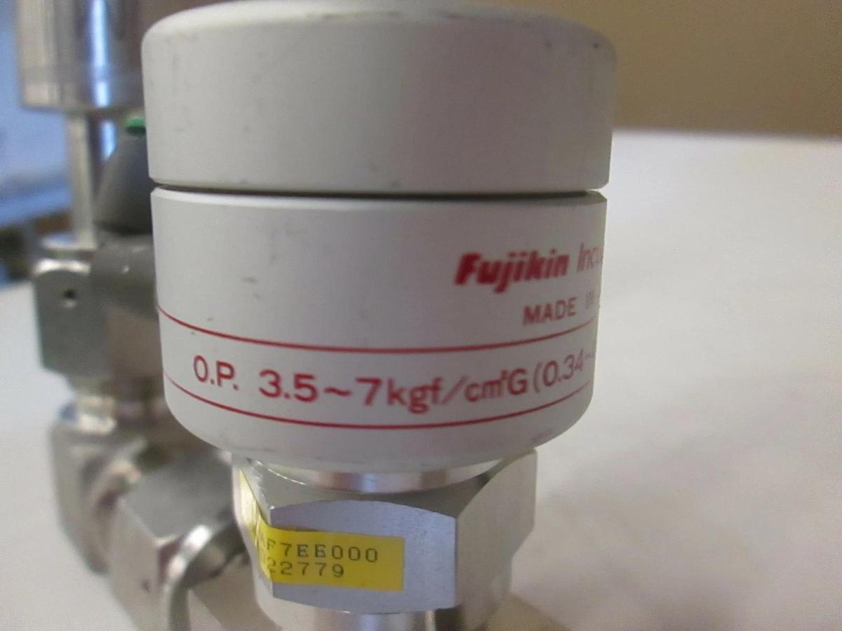 Used 90 Degree Assy w/ Ulvac GP-1000H Vacuum Gauge Sensor and Fujikin Actuator, Used