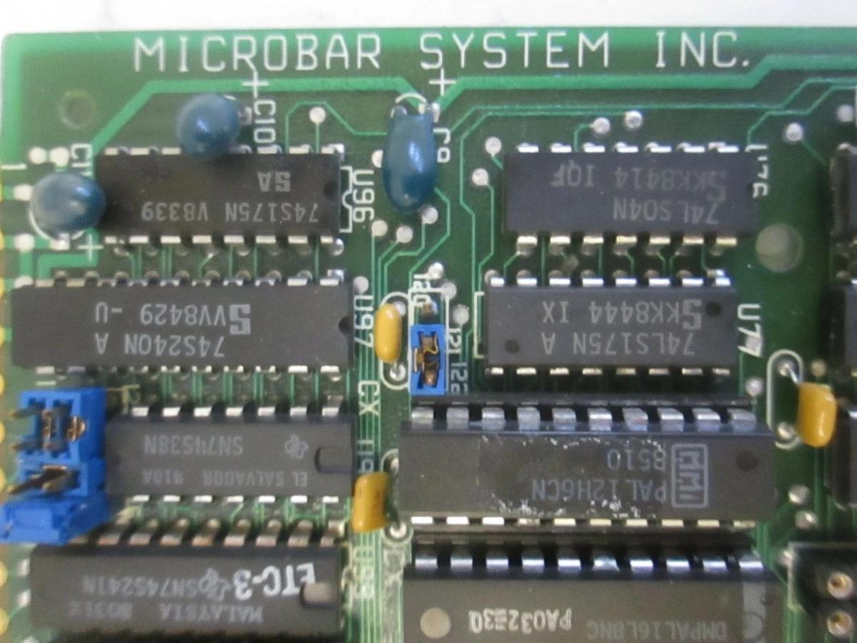 Used Microbar Systems, Master/Slave BD M24 116 D16 V02EL w/ Zendex ZBX-348 PCB, Used