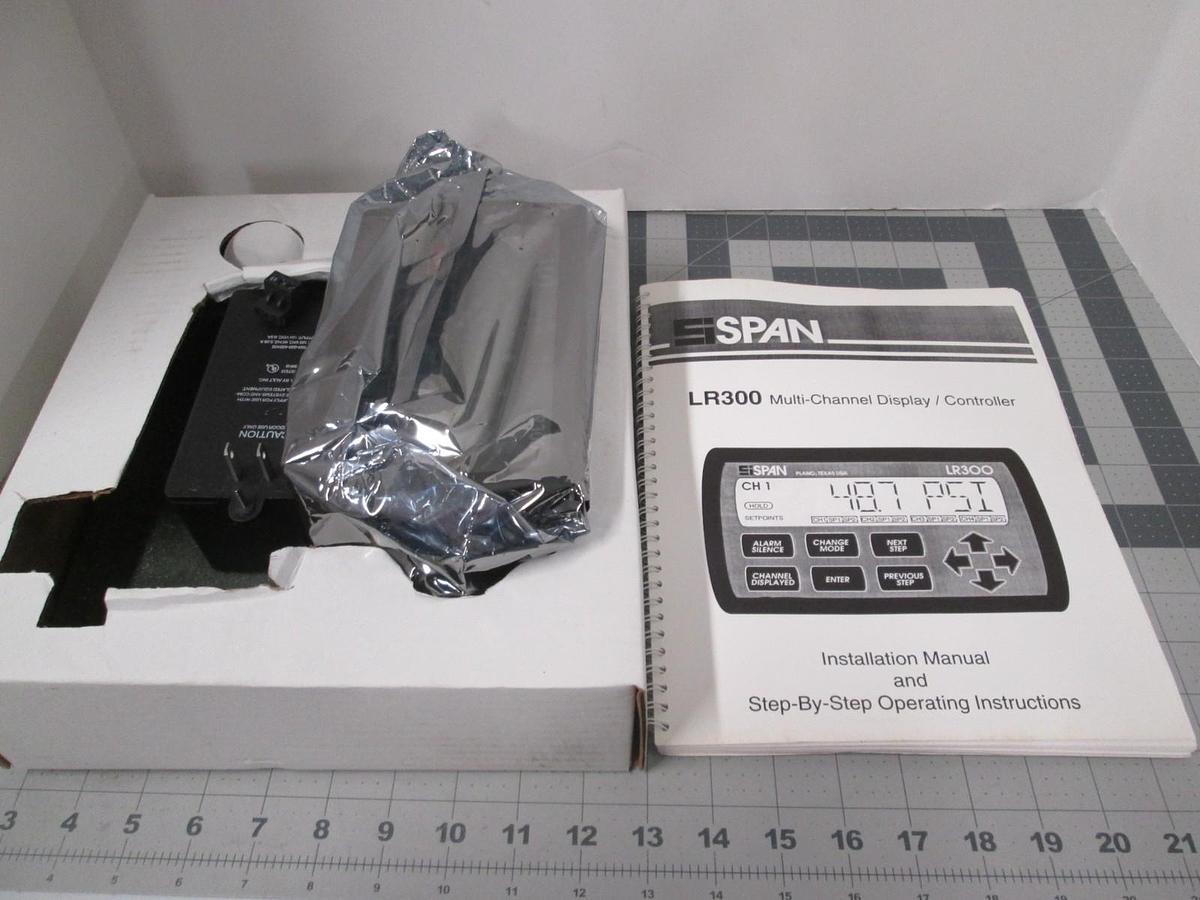 Used Span, LR300, Multi-Channel Display/Controller w/ Power Supply and Manual, New