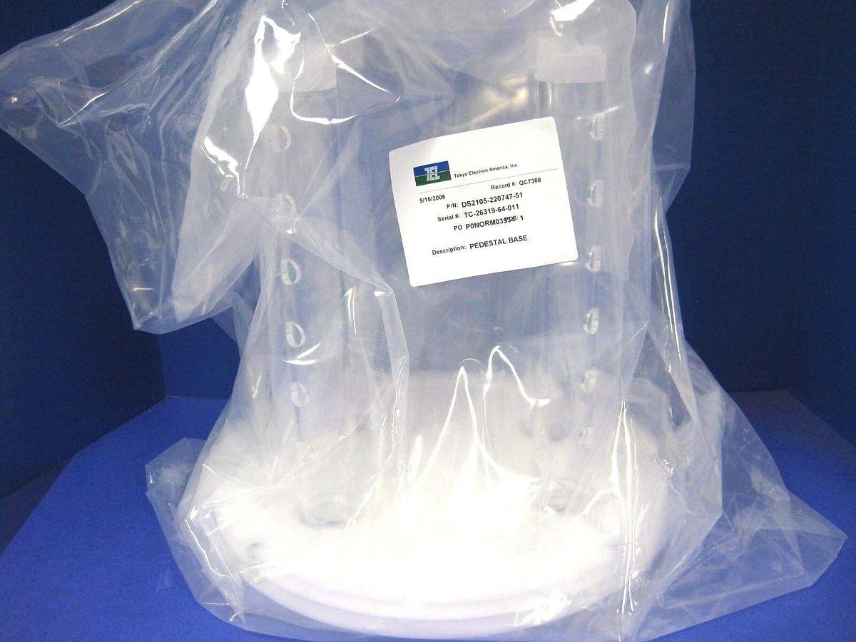 Used TEL Tokyo Electron Quartz Pedestal Base 2105-220747-51, New