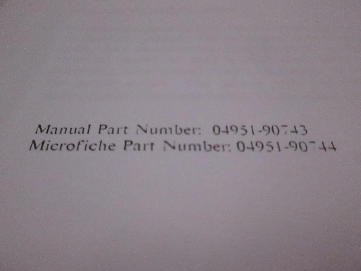 Used HP 4951C Protocol Analyzer Introductory Guide, Used