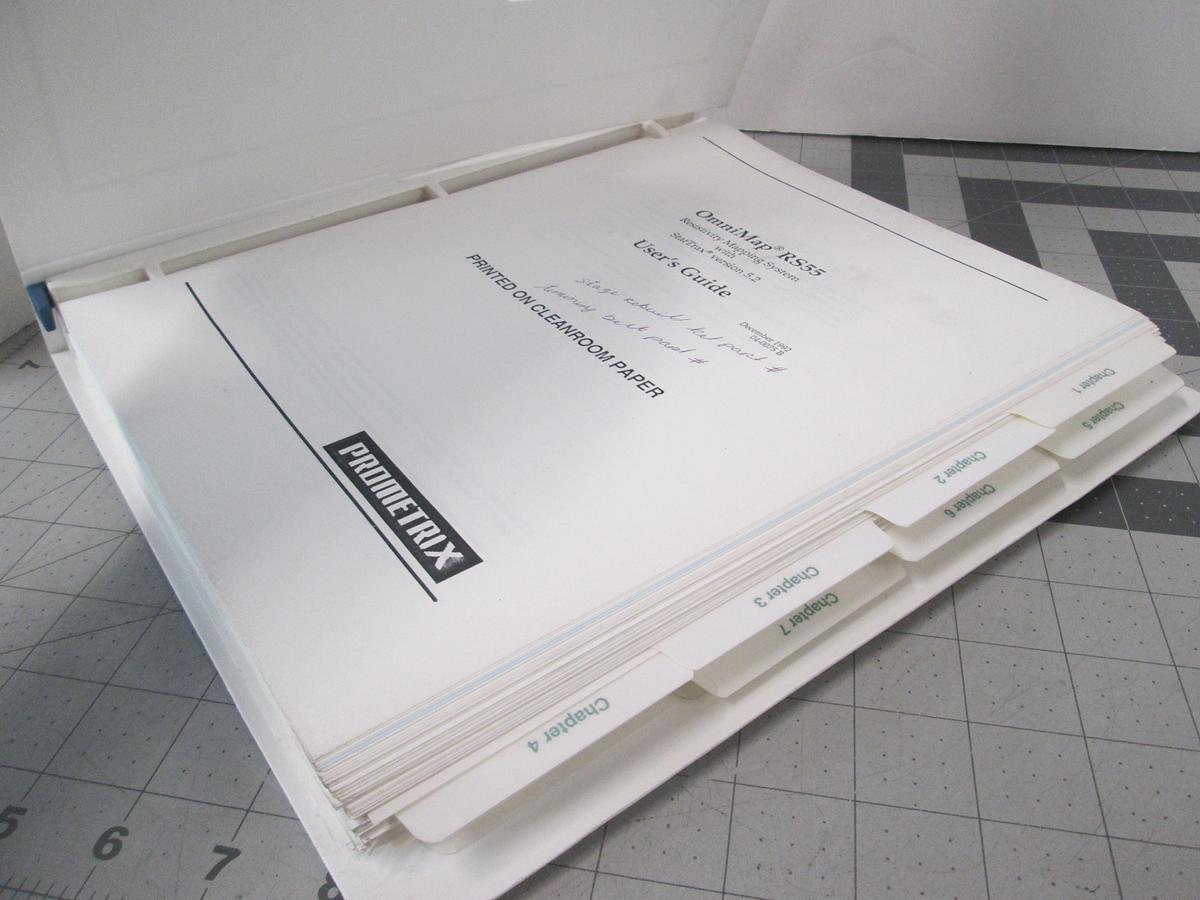 Used Tencore, OmniMap, RS55, User's Guide, Used