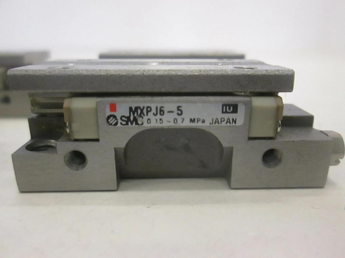 Used SMC, Pneumatic Slide Table, MXPJ6-5, Used, Lot of 4