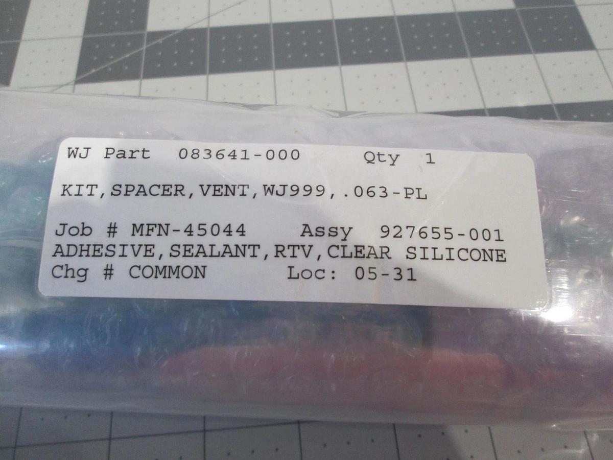 Watkins Johnson, 927655-00, WJ999 APCVD Vent Spacer Kit, New