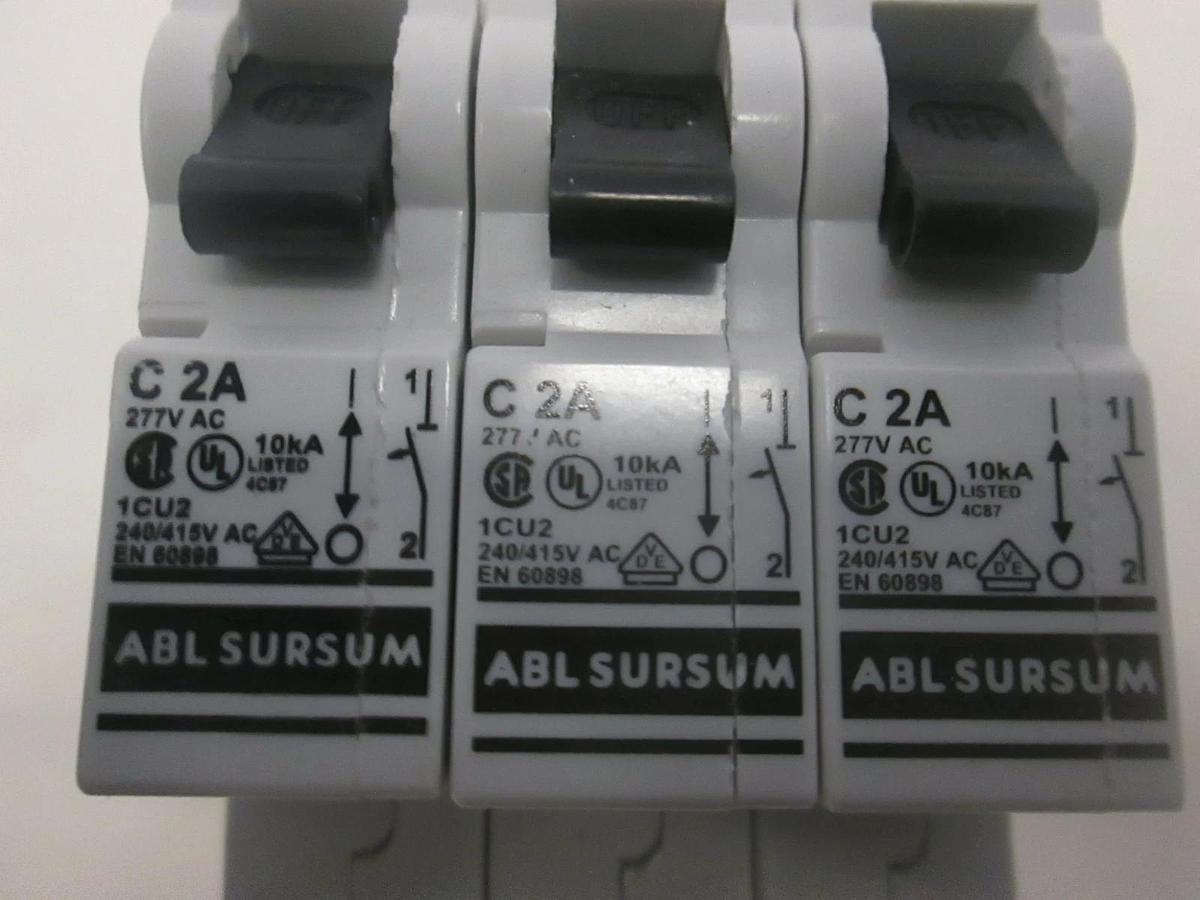 Used ABL Sursum, C 2A Breaker, Used, Lot of 3