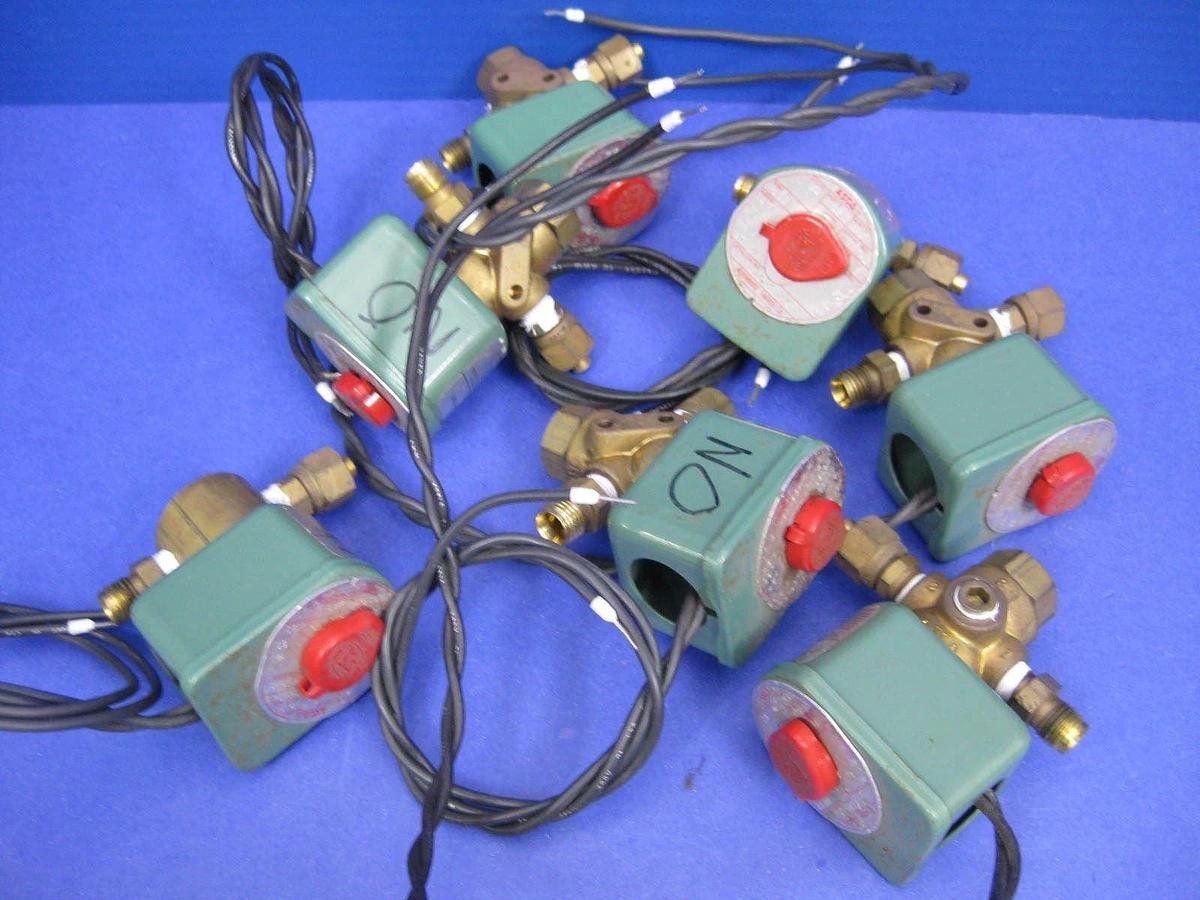 Used Asco 8262C31 Red Hat Solenoid Valve, 1/8", 24 VDC, 50/60/80 psi, Used