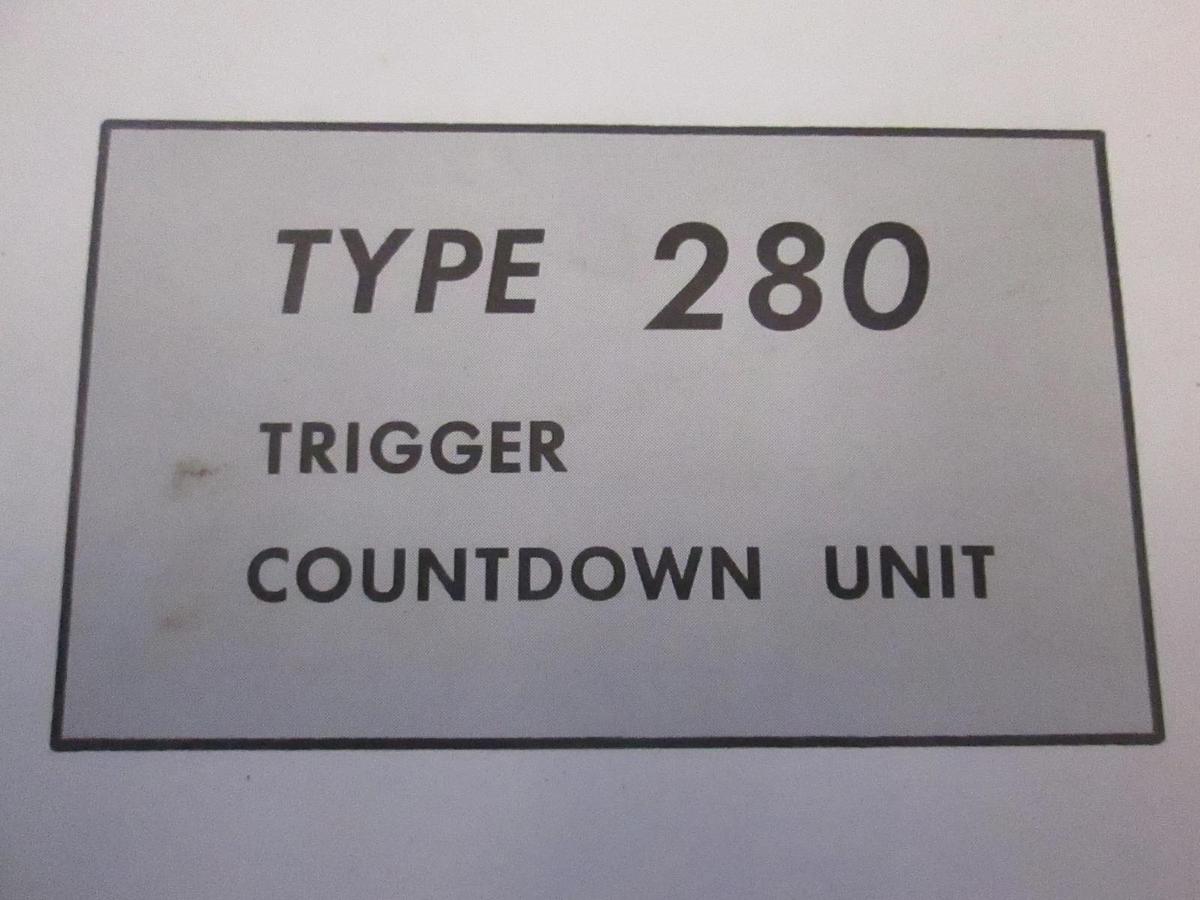 Used Tectronix Type 280 Trigger Countdown Instruction Manual, Used