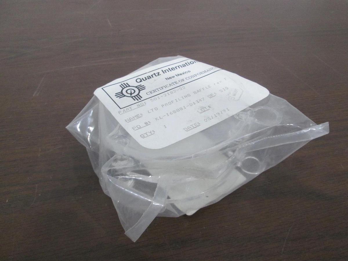 Quartz International, 501-2182-22, Clear LTO Profiling Baffle, New
