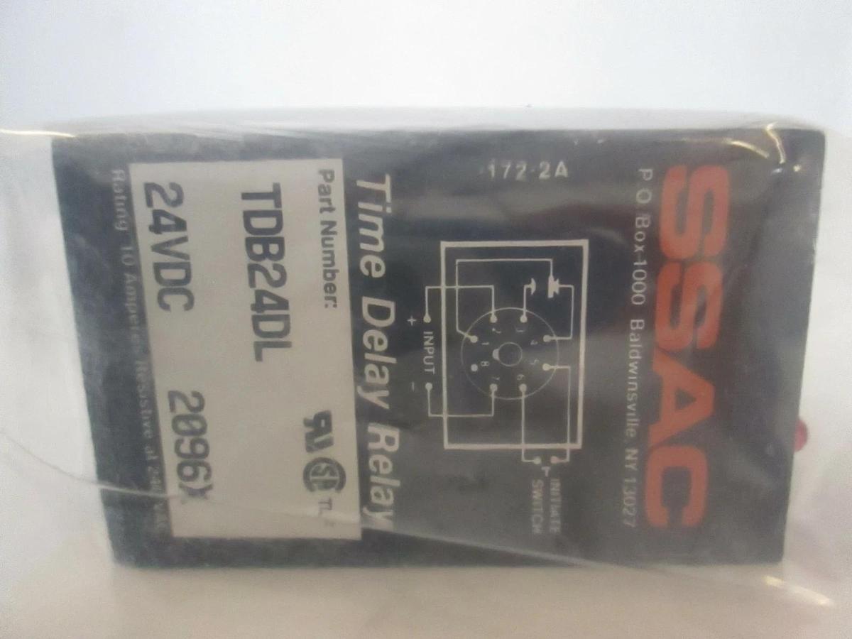 Used Digi-Set SSAC TDB24DL, 24VDC Time Delay Relay, 1-512 Sec, Used