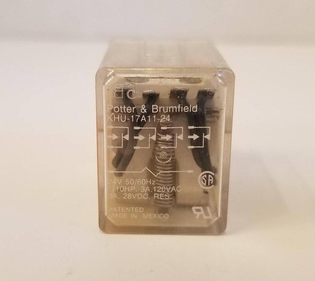 Used POTTER & BRUMFIELD KHU17A11 Relay, 3A, 28 VDC, Lot of 3