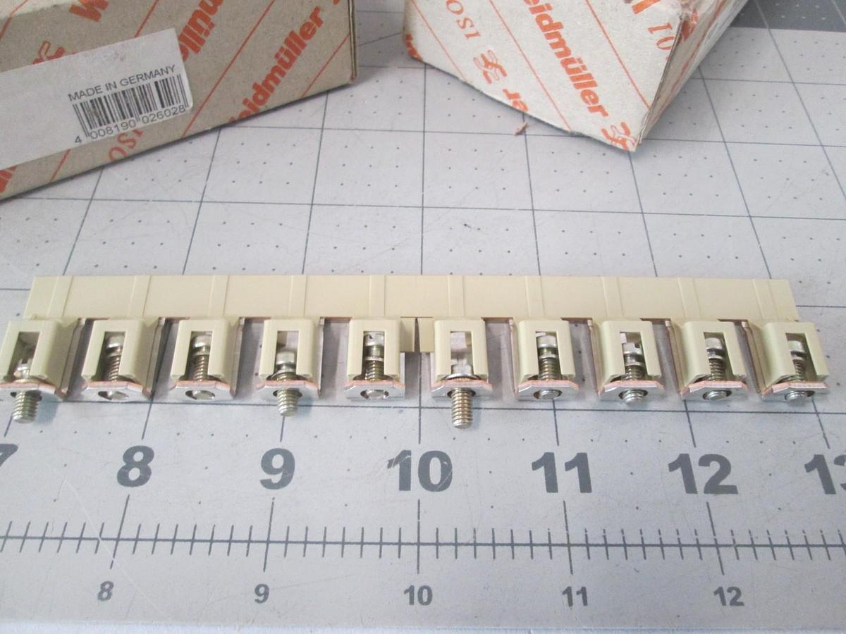Weidmuller, 1053160000, WQV 35/10, Cross Connector Terminal Block, New, Lot of 3