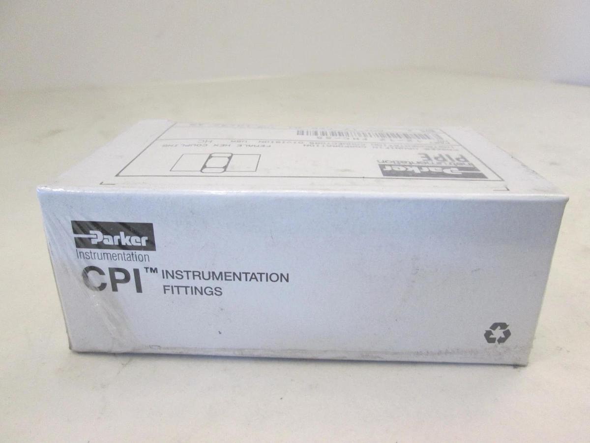 Parker, 12-12 FHC-SS, Female Hex Coupling Box of 2, New, Original Packaging
