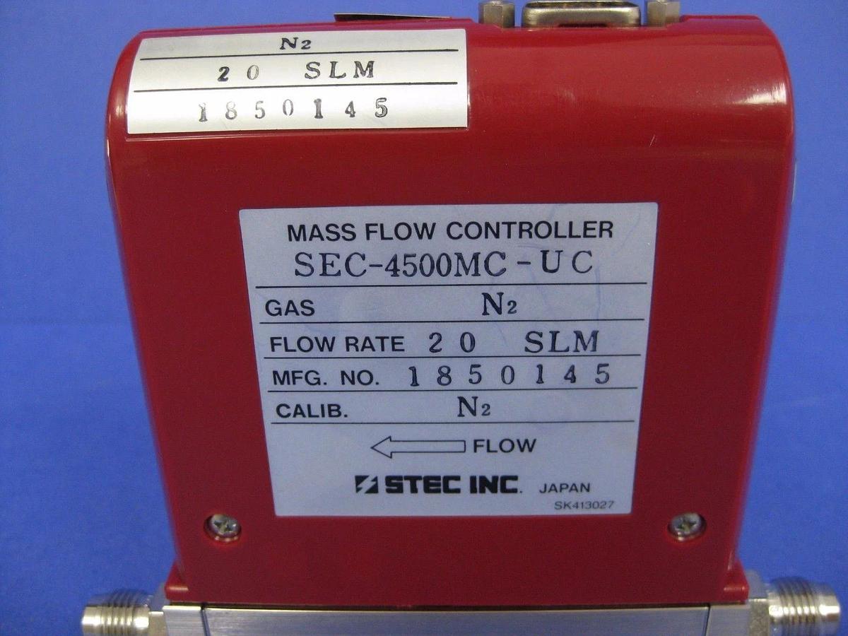 Used Stec SEC-4500MC-UC Mass Flow Controller 20 SLM, N2, Used