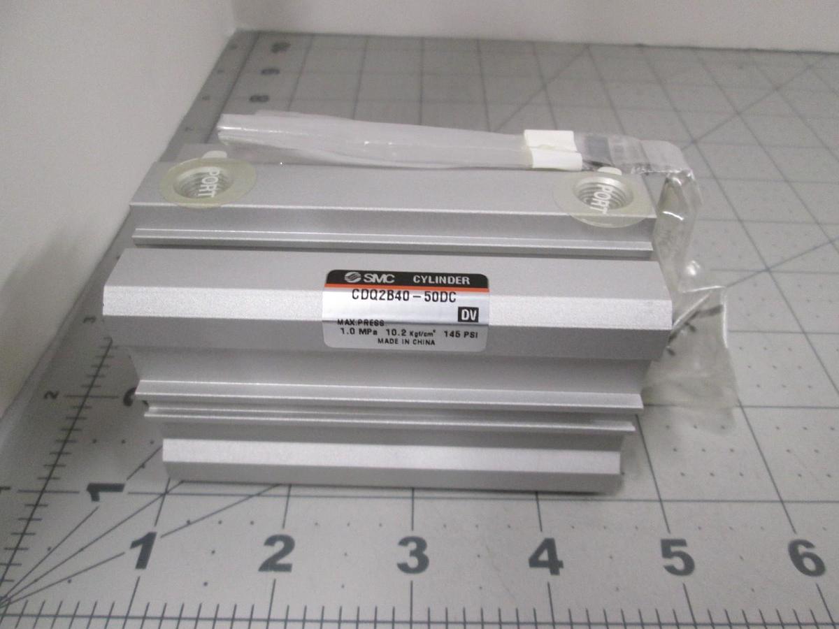 Used SMC, CDQ2B40-50DC, Air Cylinder, New