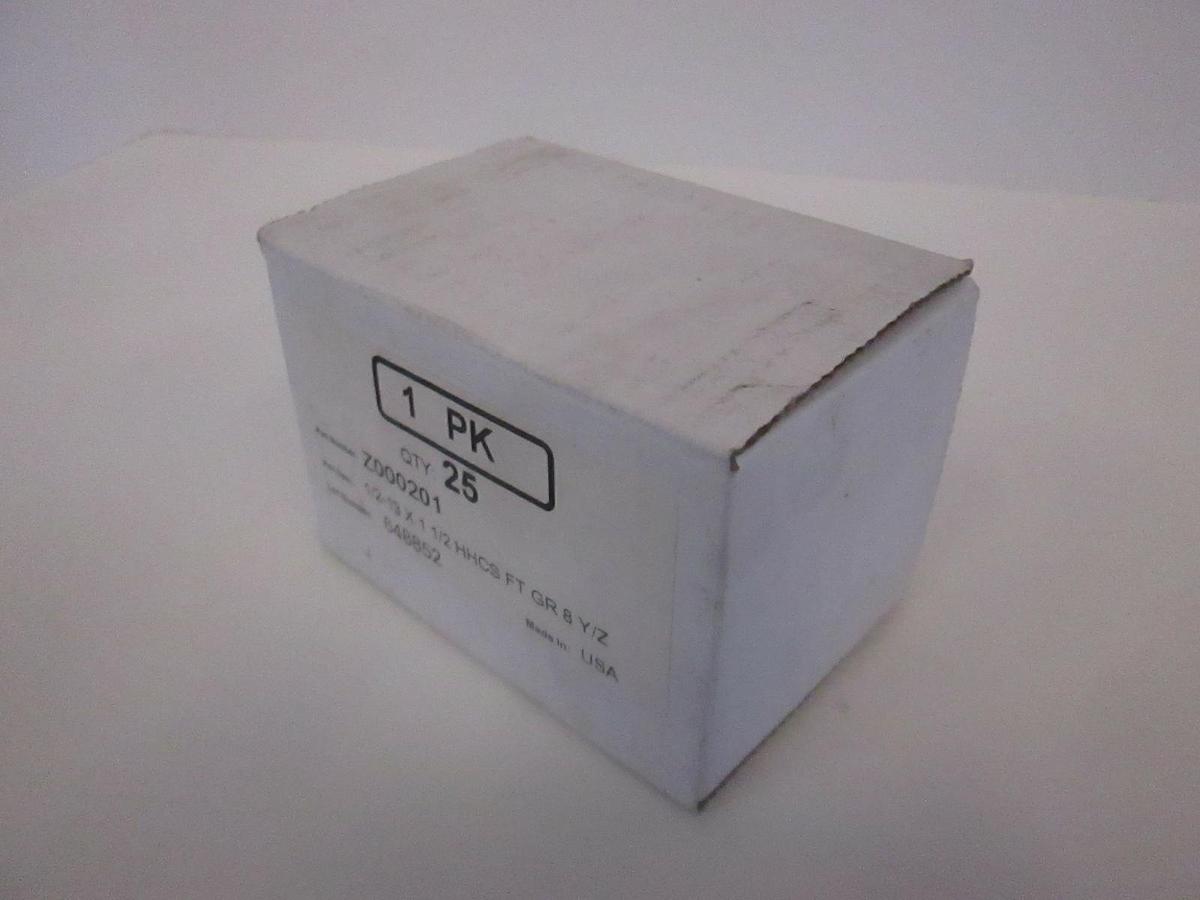 1/2-13 x 1 1/2 HHCSFT GR 8 Y/Z, Z000201, New, Lot of 25