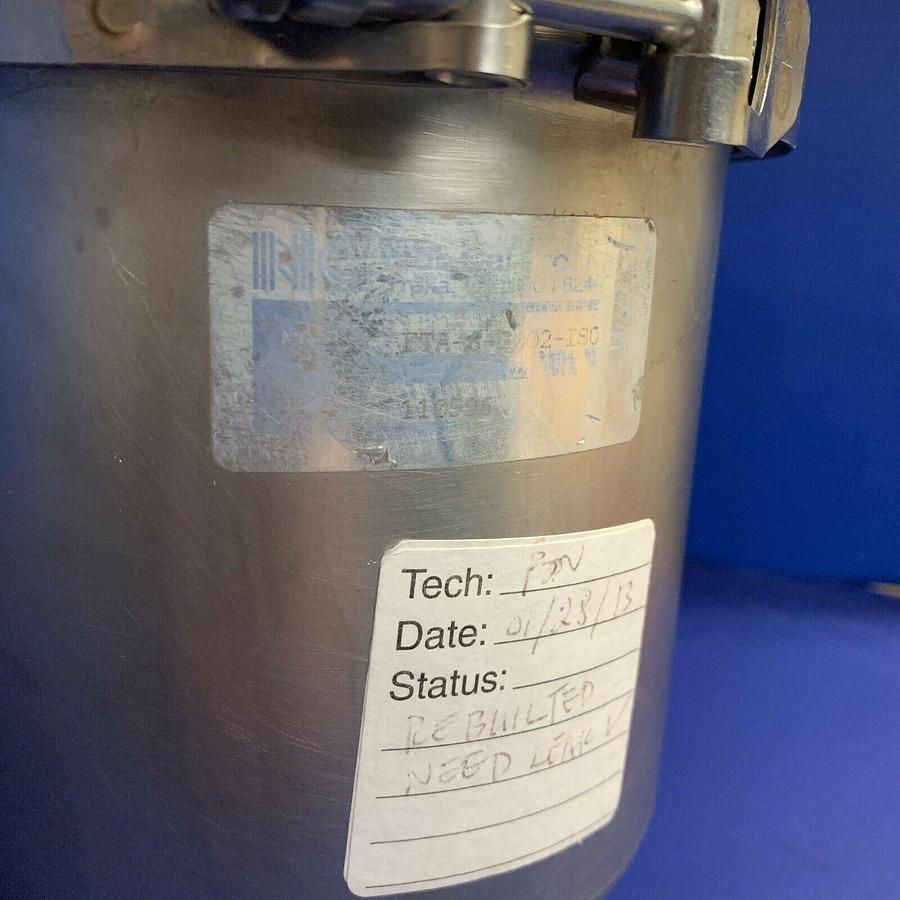 Nor Cal Products FTA-8-3002-ISO Coaxial Forline Trap, ISO 80, used, cleaned