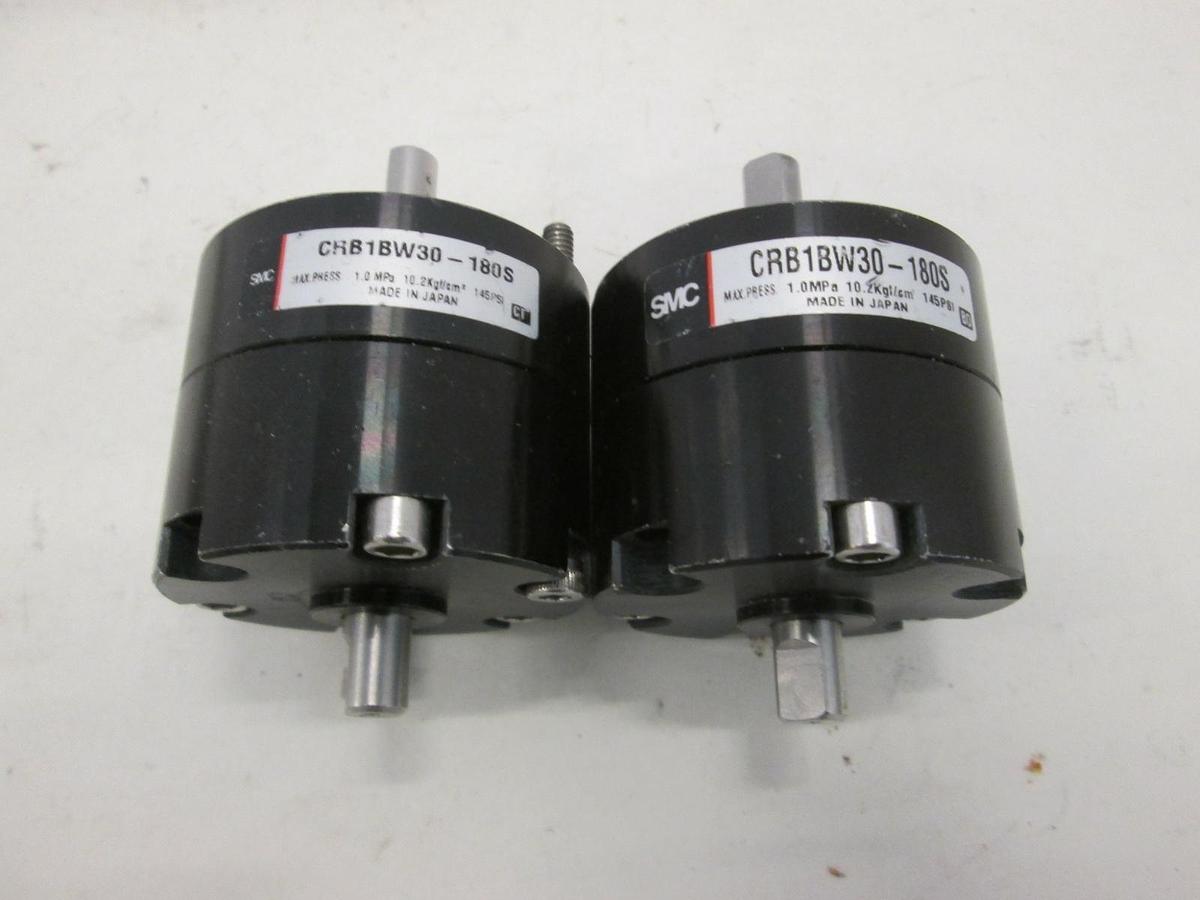 Used SMC, CRB1BW30-180S, Rotary Actuator, Used, Lot of 2