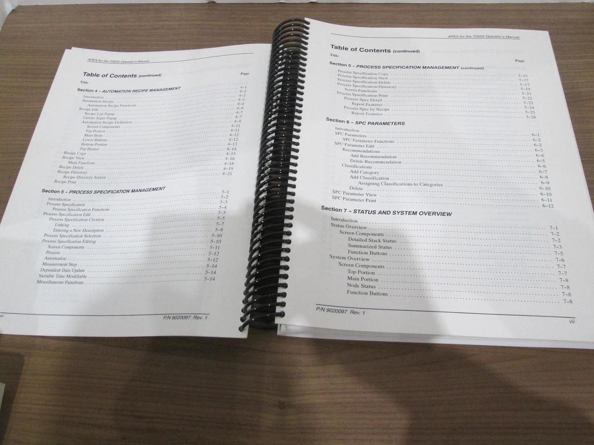 Used Kokusai, 9020097, APEX 7355X Operator Manual, Used