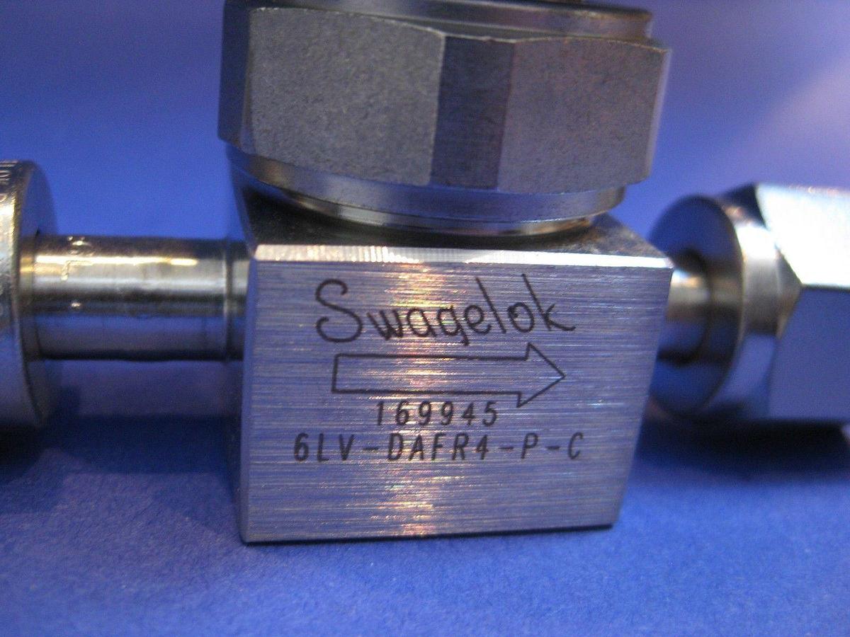 Used Nupro 6LV-DAFR4-P-C Diaphragm Sealed Valve, 1/4" FVCR, Used