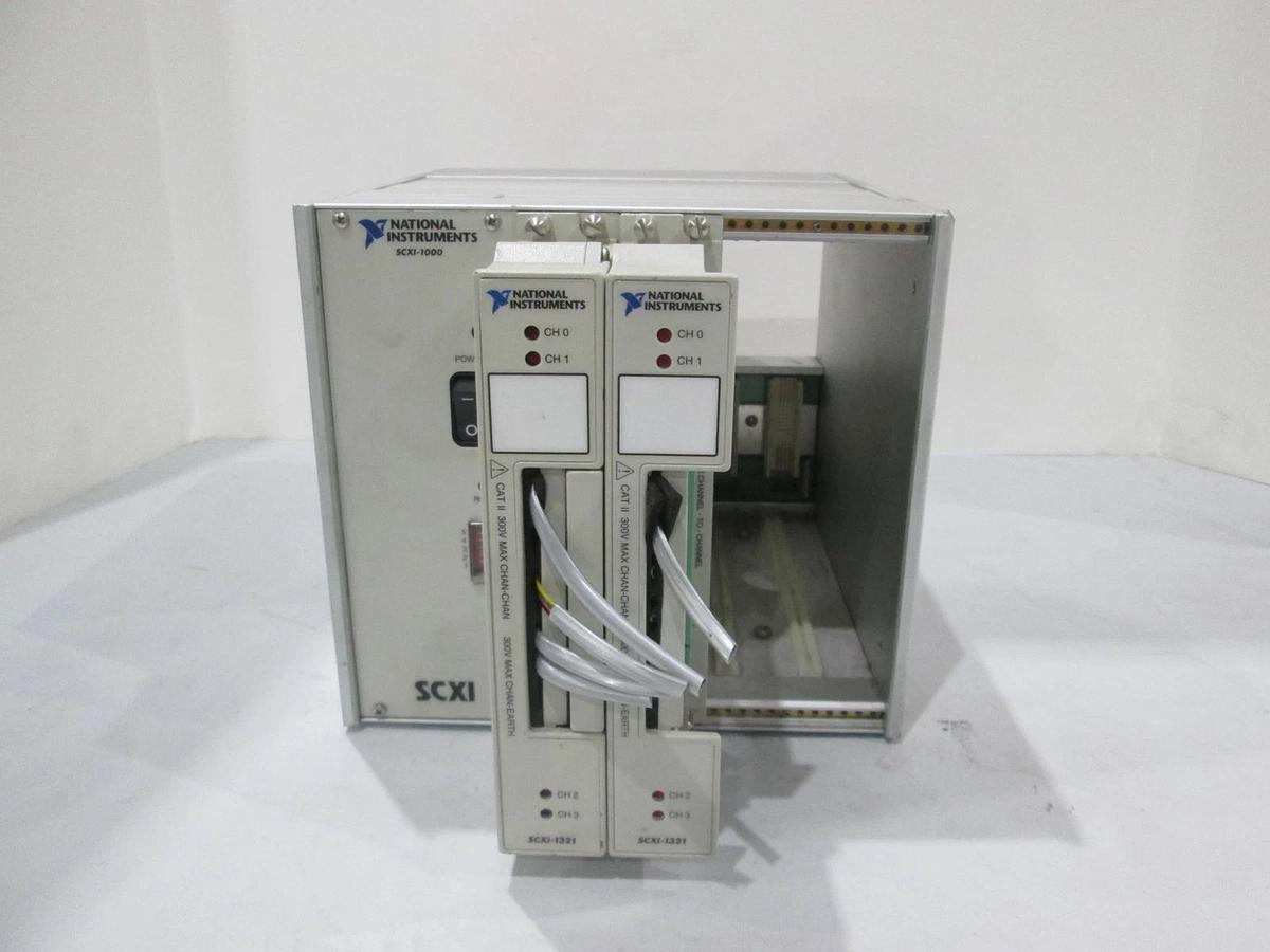 Used National Instruments, SCXI-1000 Chassis w/SCXI-1321 (2), Used