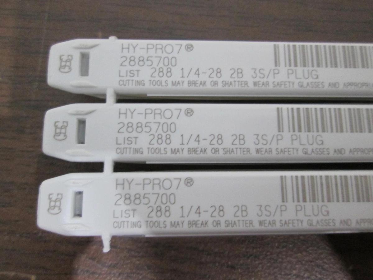 OSG, HY-PRO7, 2885700, List 288 1/4-28 2B 3S/P Plug, New, Lot of 3