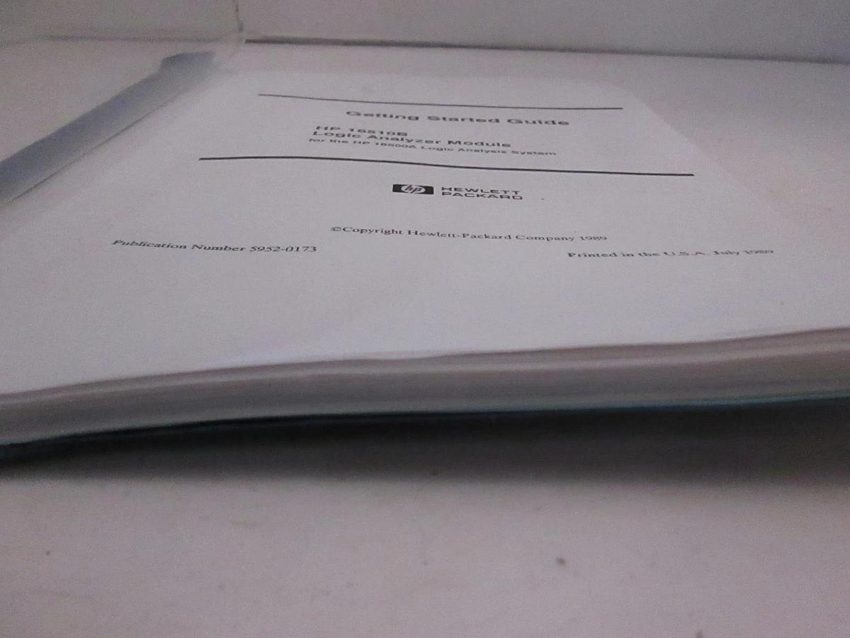 Used HP 16510B Logic Analyzer Module Getting Started Guide, Used