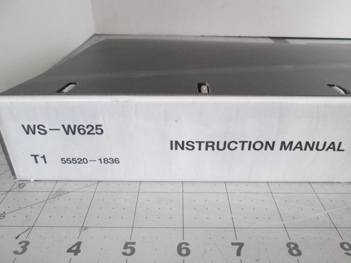 Used Screen, WS-W625, Instruction Manual, Used