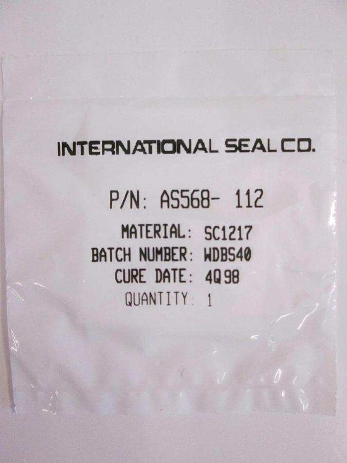 International Seal Co, AS568-112, White, SC1217, O-Ring Lot of 43
