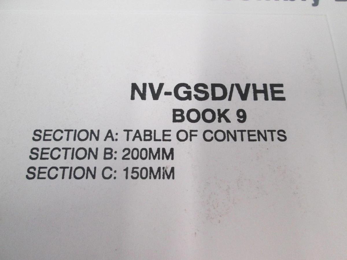 Used Eaton, NV-GSD/VHE, Book 9, Schematics and Assembly Drawings, Used