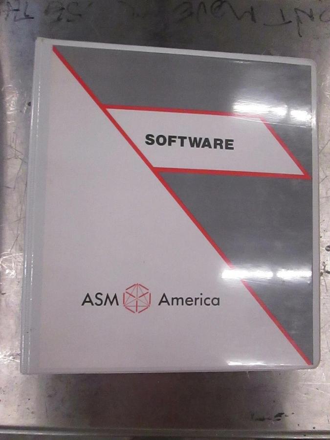 Used ASM America Software Manual, Used