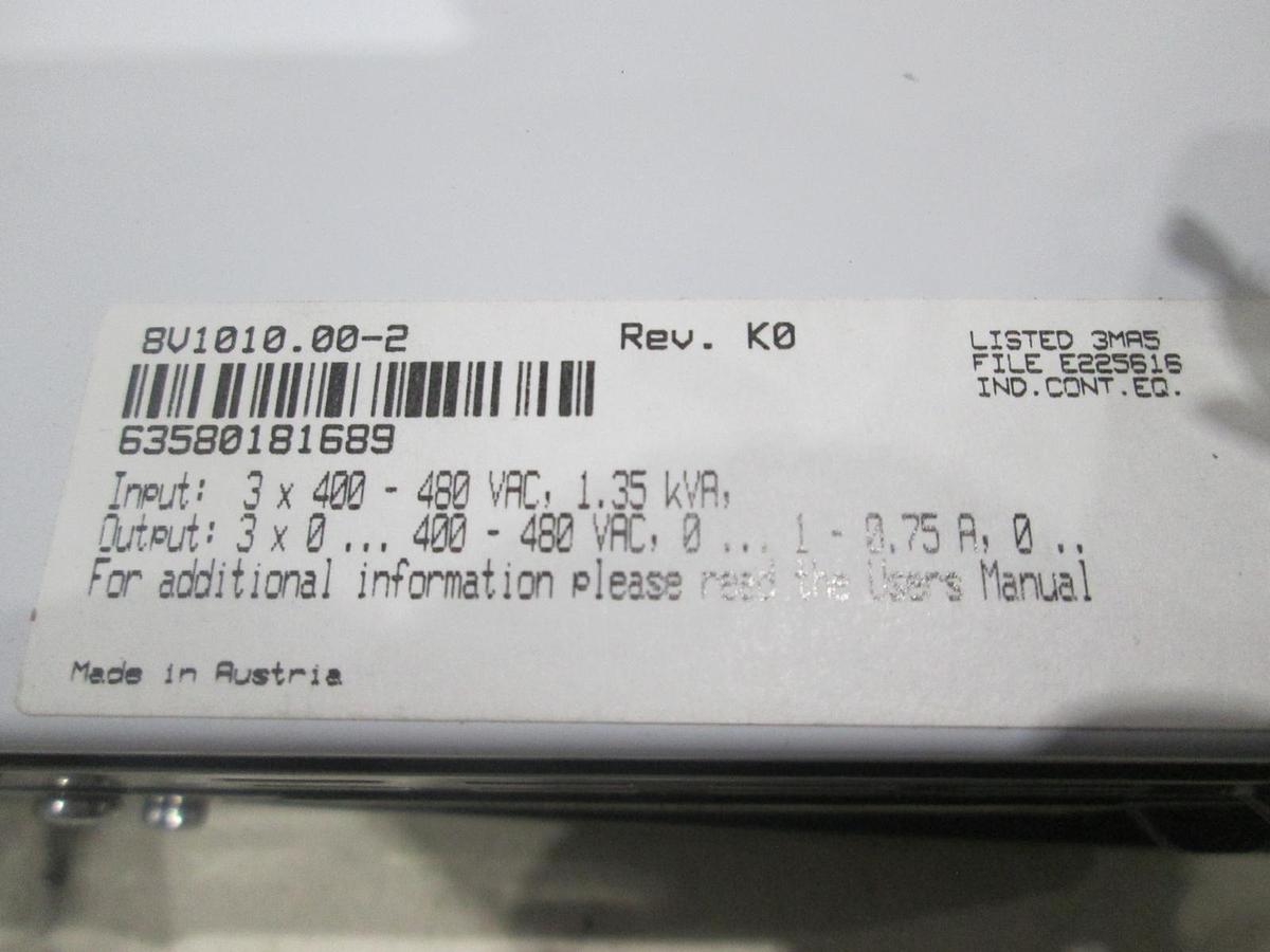 Used Acopos 1010, Servo Driver, 8V100.00-2 w/ AC114, AC122, Used