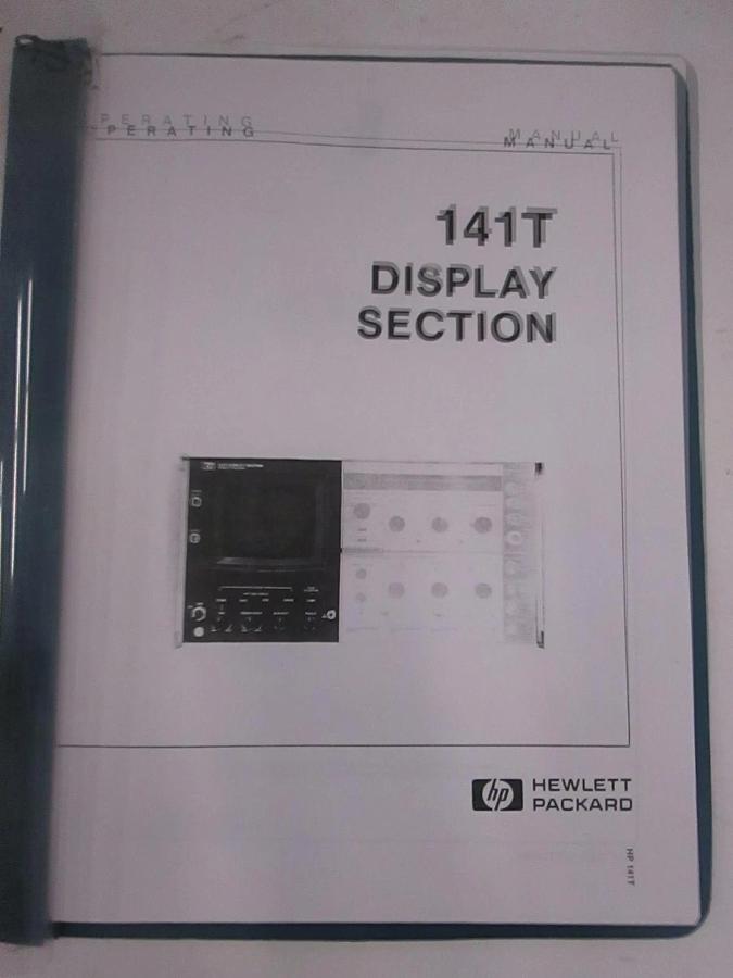 Used HP 141T Display Section Operating and Service Manual, Used
