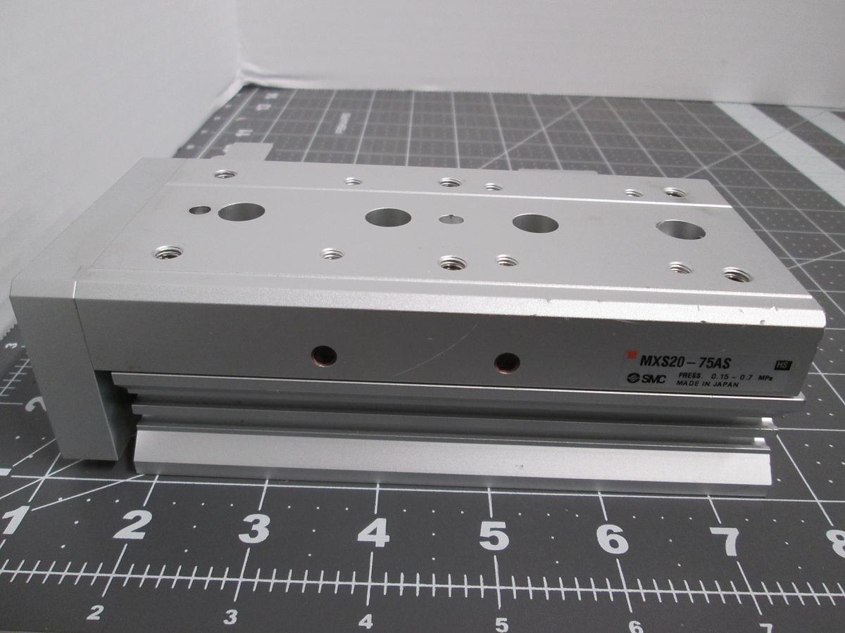 Used SMC MXS20-75AS Precision Air Slide Table