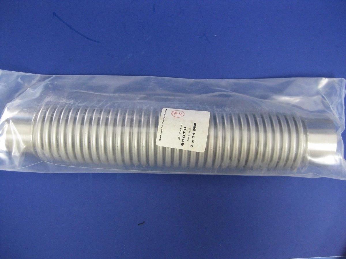 SS Bellows Torch Hose 14" Long, 2" Diameter, Tube Fitting, New