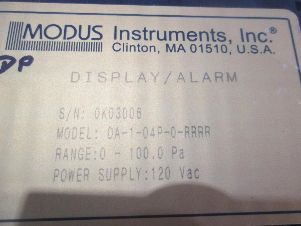 Used Modus Instruments, DA-1-04P-0-RRRR, Display Alarm, New