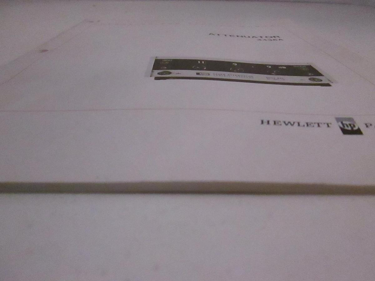 Used HP Attenuator 4436A Operating and Service Manual, Used