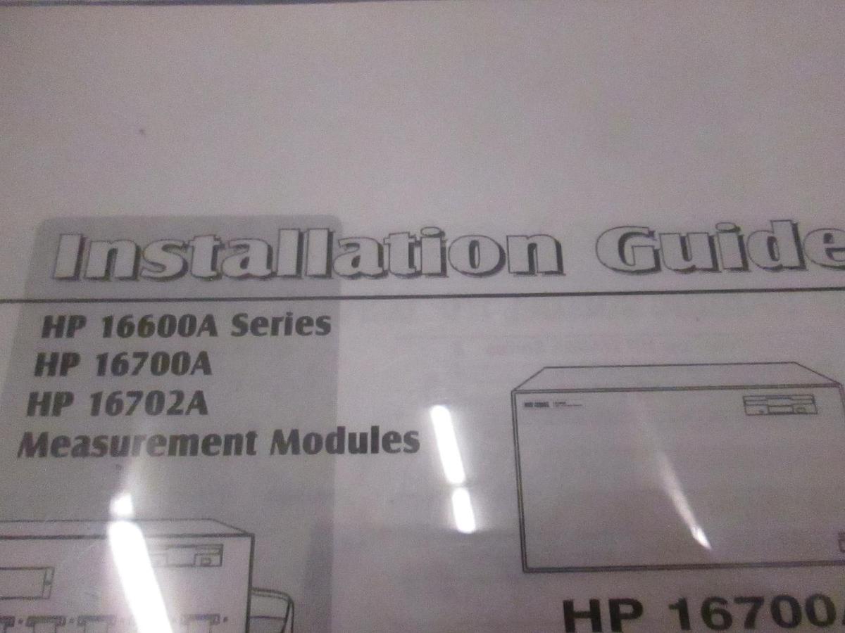 Used HP Measurement Modules Logic Analysis Systems Installation Guide, Used