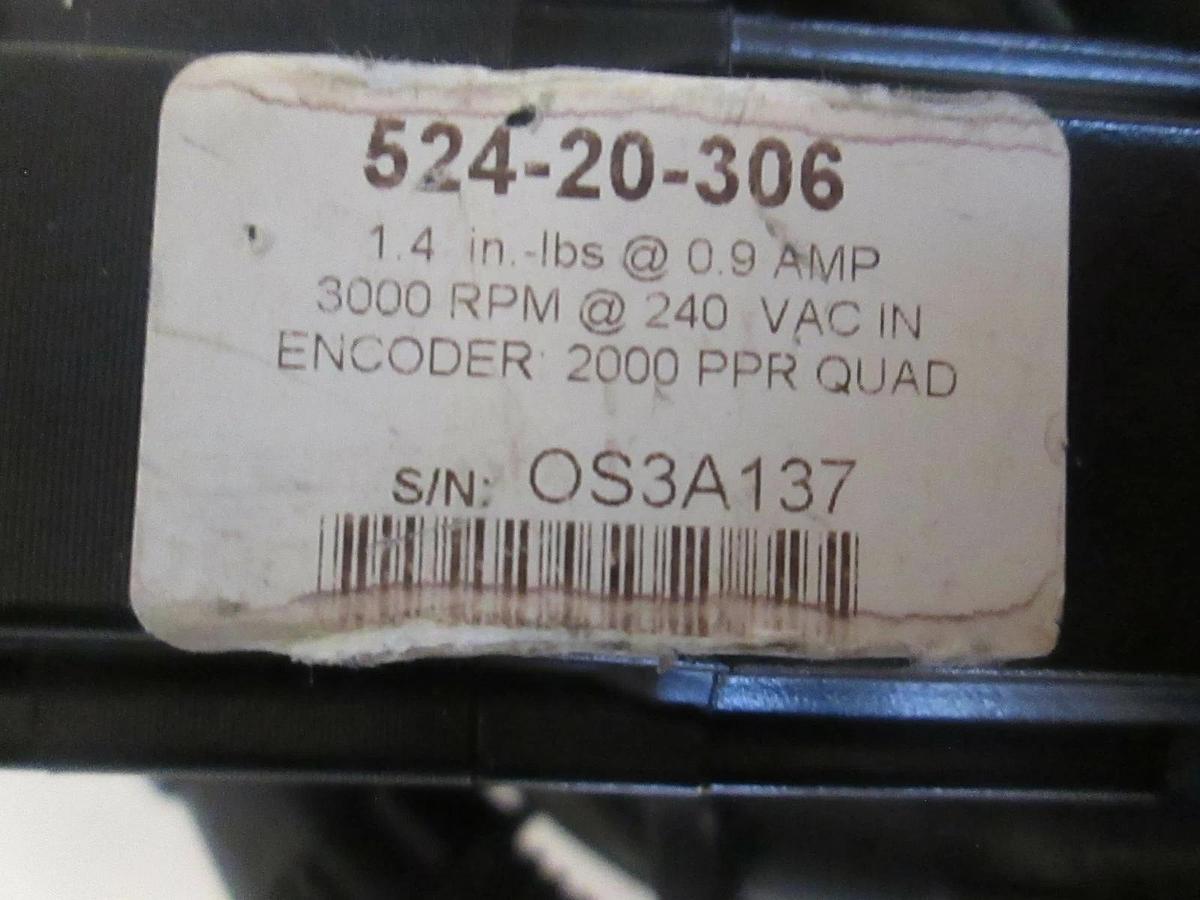 Used Simple Servo Motor, Servomotor, 524-20-306, Used