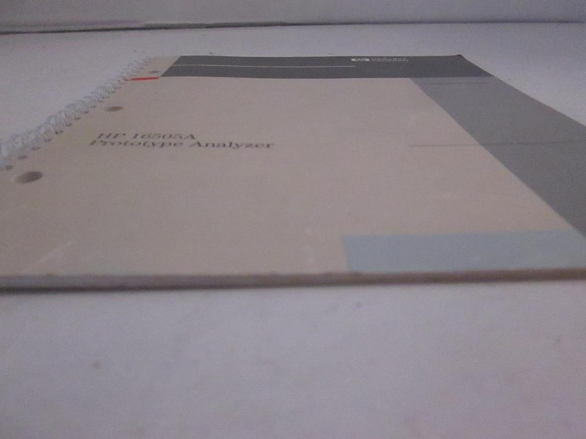 Used HP 16505A Prototype Analyzer Installation Guide, Used